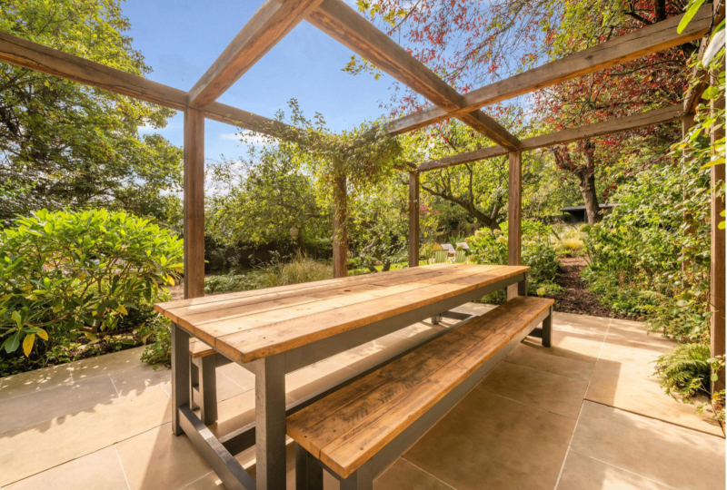Oak pergola
