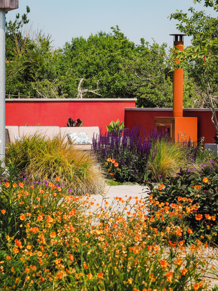 Loumge area and woodburner