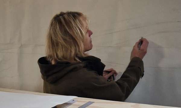 Kate Hanrahan will be carving the timber benches and timber retaining wall for the Octavia Hill Garden