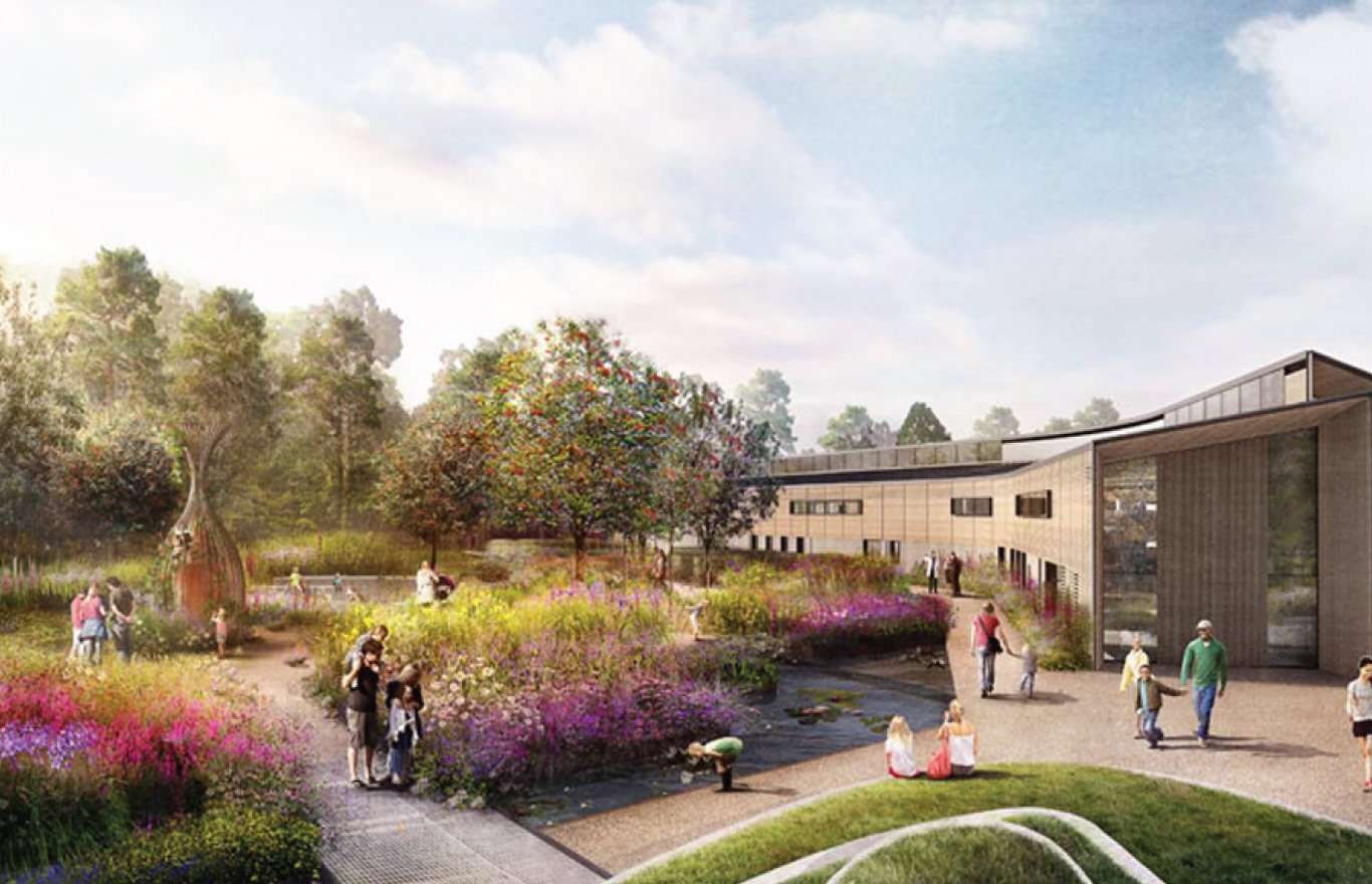 computer generated image of RHS Wisley Wildlife garden